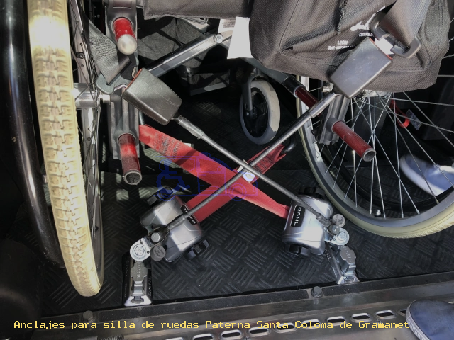 Sujección de silla de ruedas Paterna Santa Coloma de Gramanet